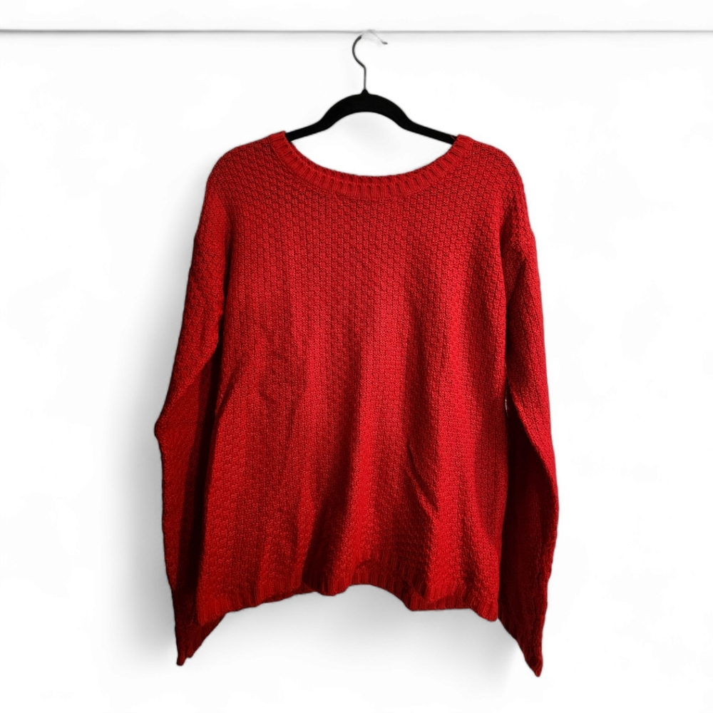 ANA (A NEW APPROACH) WOMEN’S RELAXED FIT KNIT SWEATER. Medium